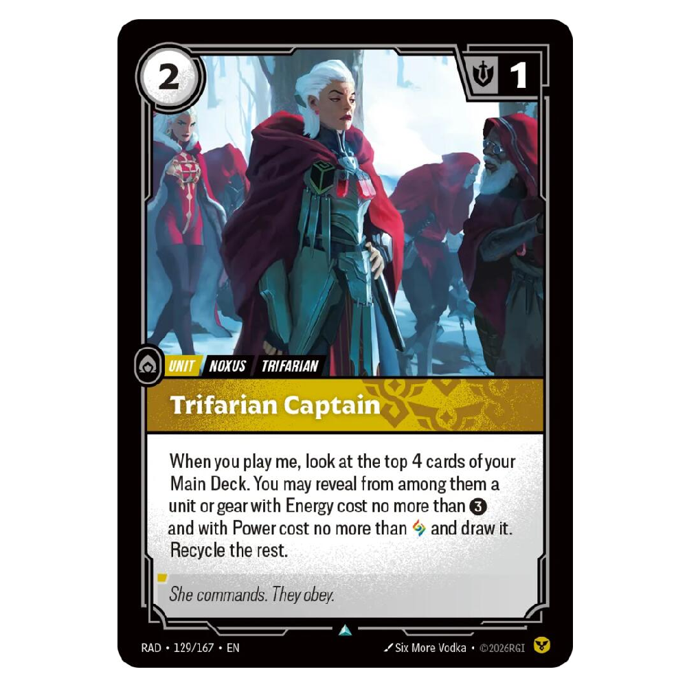 Trifarian Captain - RAD 129/167 - Uncommon - 1st Edition