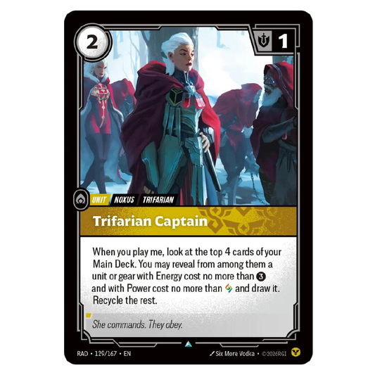 Trifarian Captain - RAD 129/167 - Uncommon - 1st Edition