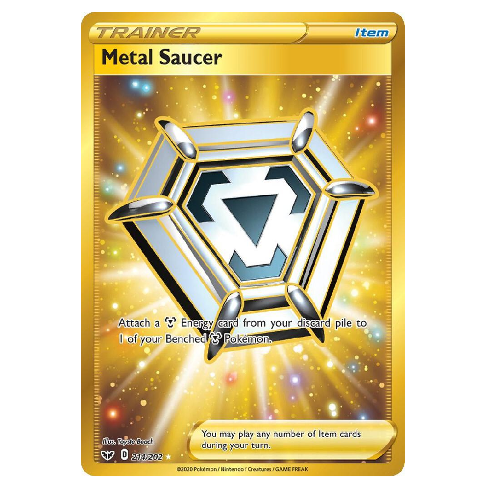 Metal Saucer - 214/202 - Secret Rare - 1st Edition