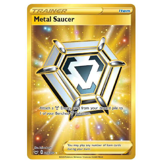 Metal Saucer - 214/202 - Secret Rare - 1st Edition