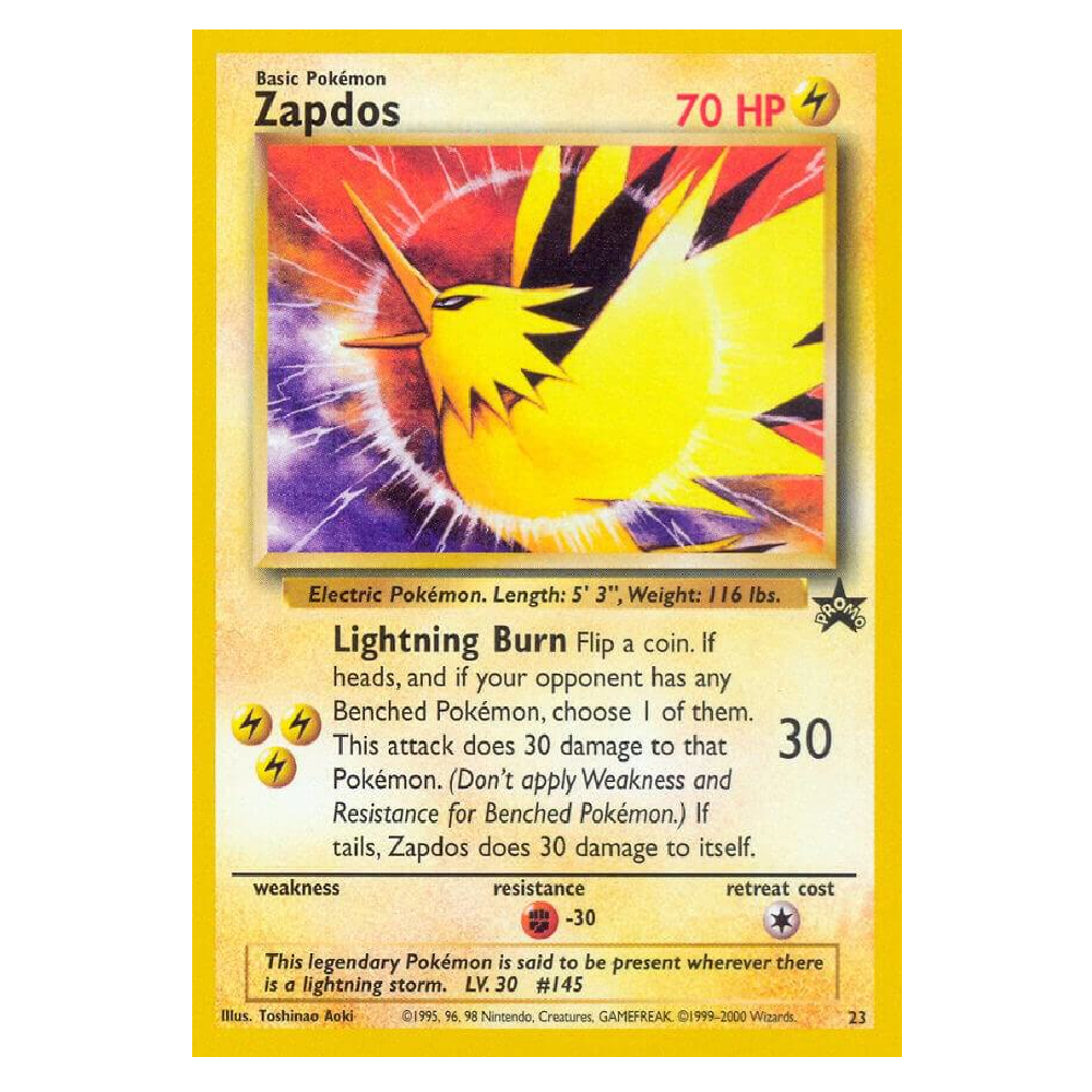 Zapdos - 23/53 - Promo - 1st Edition