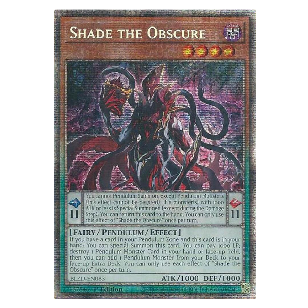 Shade the Obscure - BLZD-EN083 - Starlight Rare - 1st Edition