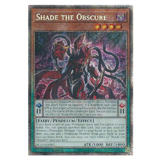 Shade the Obscure - BLZD-EN083 - Starlight Rare - 1st Edition