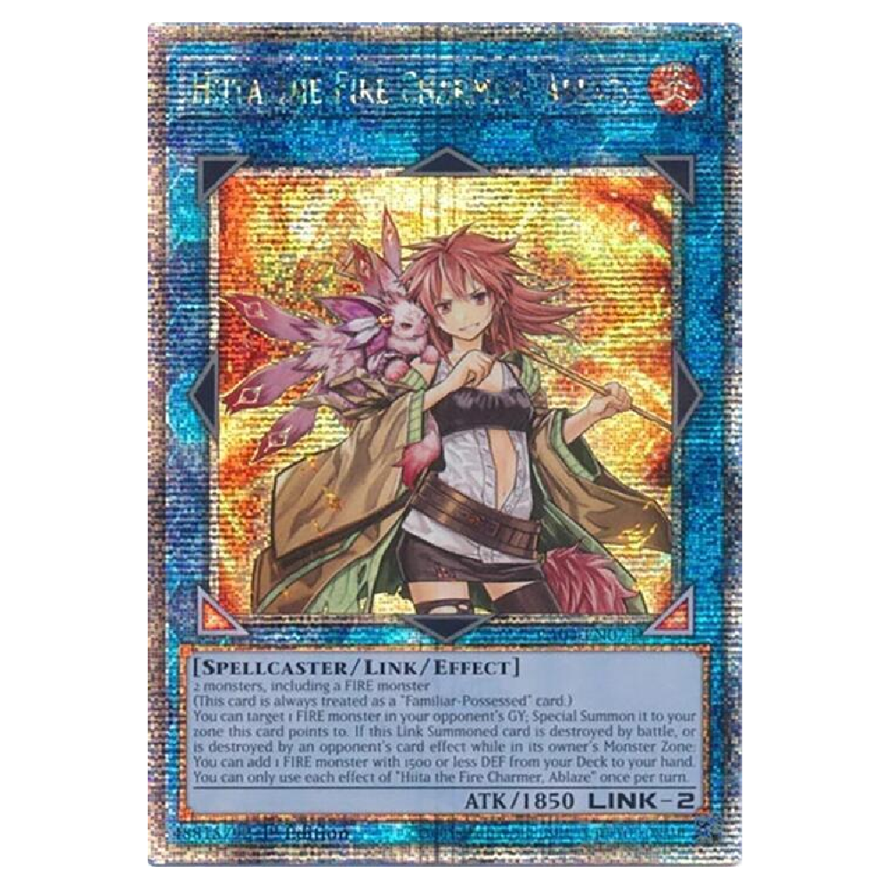 Hiita the Fire Charmer, Ablaze - RA04-EN074 - Quarter Century Secret Rare - 1st Edition