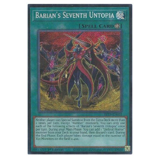 Barian's Seventh Untopia - BETB-EN055 - Secret Rare - 1st Edition
