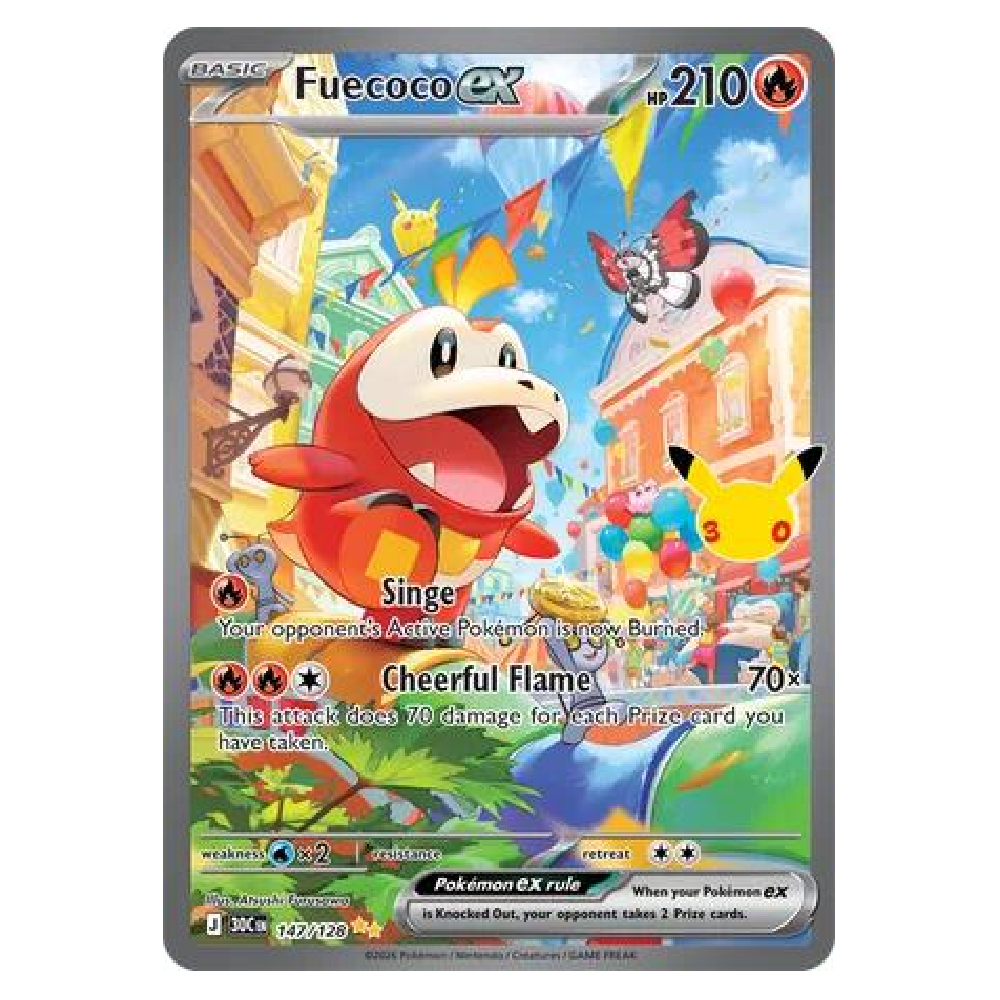 Fuecoco ex - 30C 147/128 - Special Illustration Rare - 1st Edition