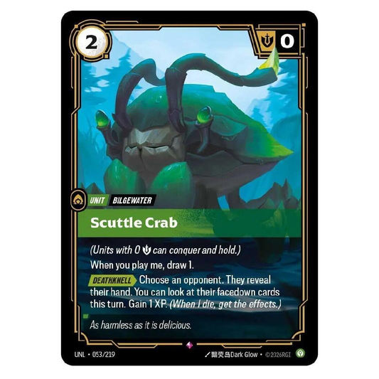 Scuttle Crab - UNL 053/219 - Rare - 1st Edition