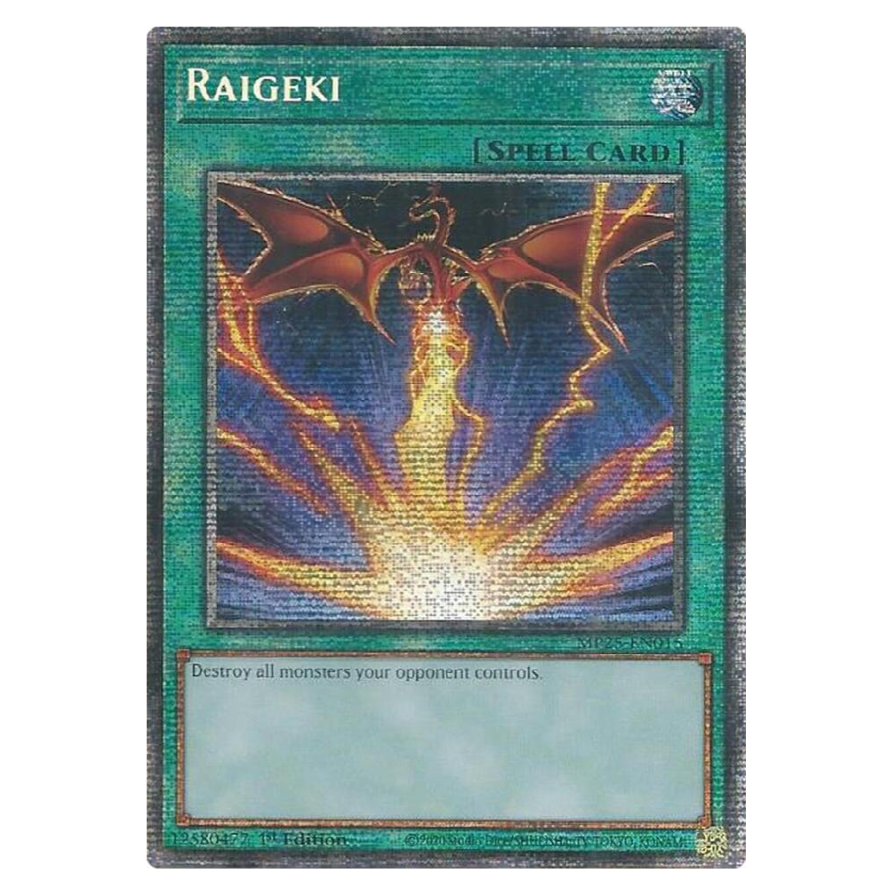 Raigeki (Alt Art) - MP25-EN015 - Starlight Rare - 1st Edition