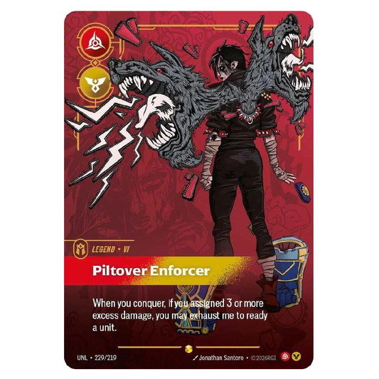 Vi - Piltover Enforcer (Overnumbered) - UNL 229/219 - Showcase - 1st Edition