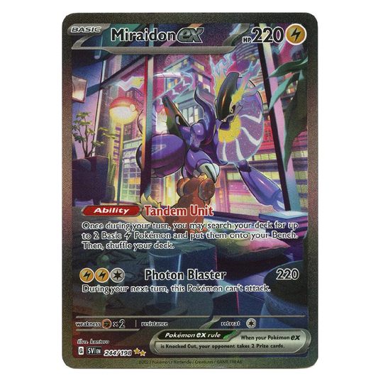 Miraidon ex - SVI 244/198 - Special Illustration Rare - 1st Edition