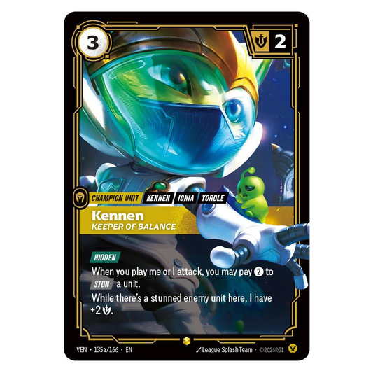 Kennen Keeper of Balance (Alt Art) - VEN 135a/166 - Showcase - 1st Edition