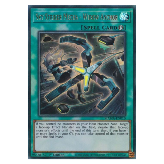 Sky Striker Mecha - Widow Anchor - MAMA-EN010 - Ultra Rare - 1st Edition