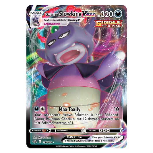 Galarain Slowking Vmax - 100/198 - Ultra Rare - 1st Edition