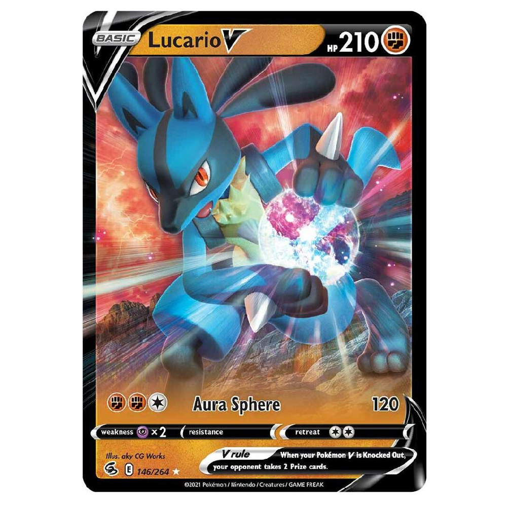 Lucario V - 146/264 - Ultra Rare - 1st Edition
