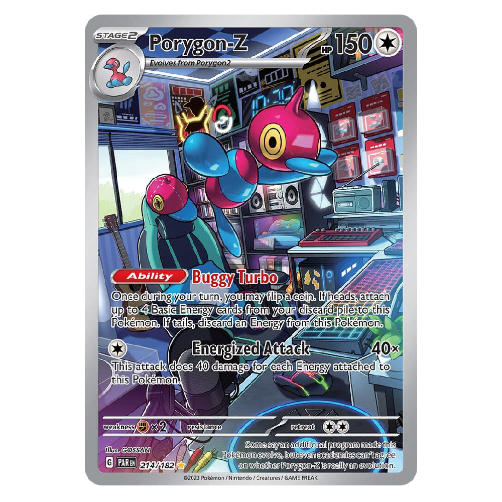 Porygon-Z - PAR 214/182 - Illustration Rare - 1st Edition