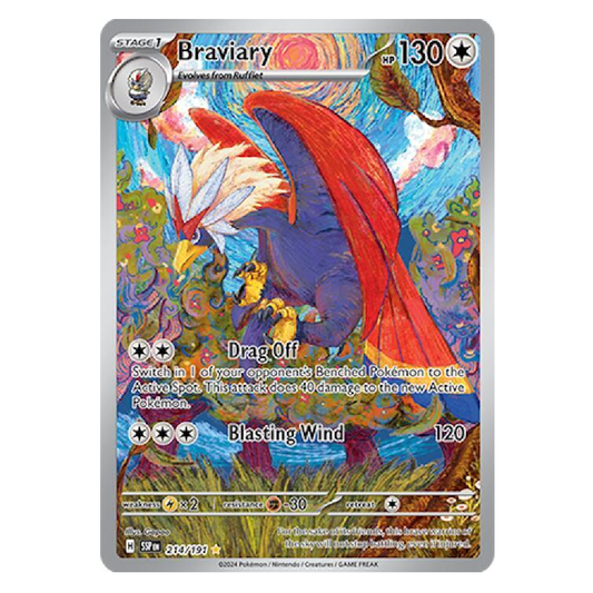 Braviary - SSP 214/191 - Illustration Rare - 1st Edition