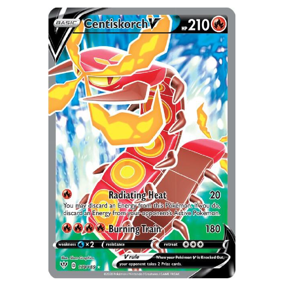 Centiskorch V (Full Art) - 179/189 - Ultra Rare - 1st Edition