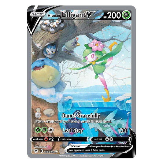 Hisuian Lilligant V (Alt Full Art) - 163/189 - Ultra Rare - 1st Edition