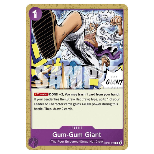 Gum-Gum Giant - OP09-078 - R - 1st Edition