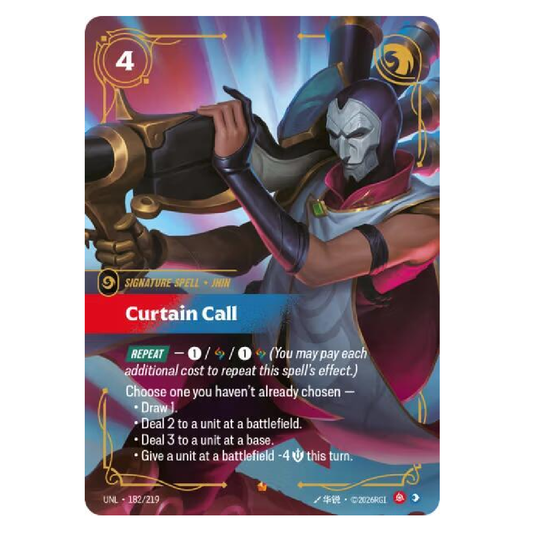 Curtain Call - UNL 182/219 - Epic - 1st Edition