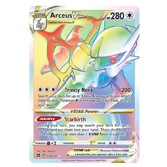 Arceus VStar - 176/172 - Secret Rare - 1st Edition