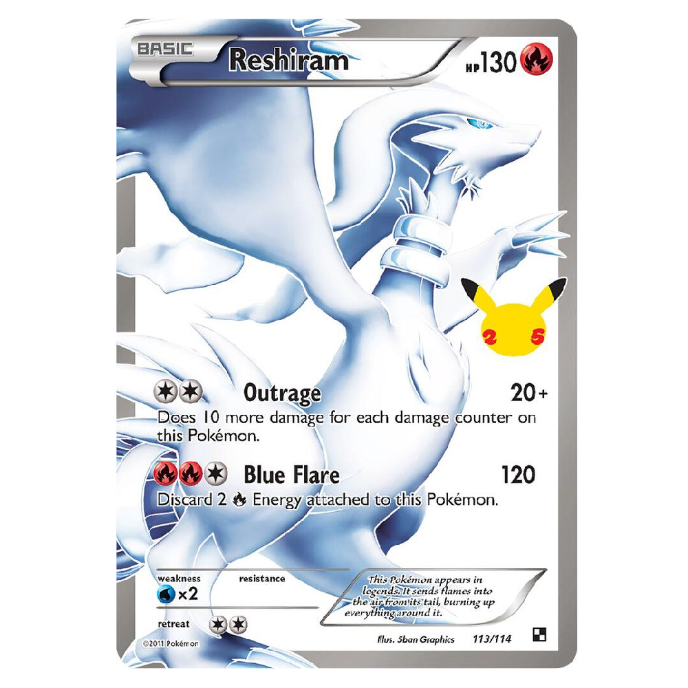 Reshiram - 113/114 - Classic Collection - 1st Edition