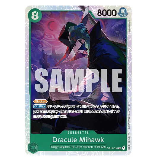Dracule Mihawk - OP12-030 - SR - 1st Edition