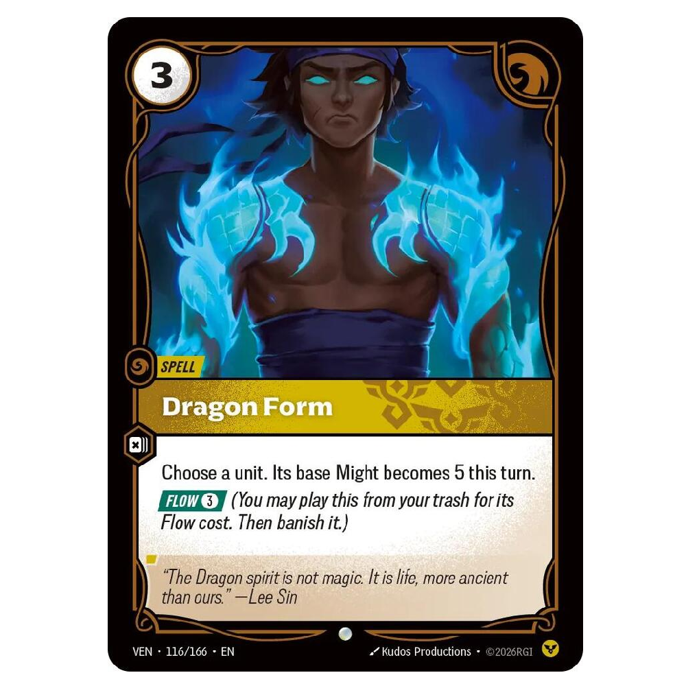 Dragon Form (Foil) - VEN 116/166 - Common - 1st Edition