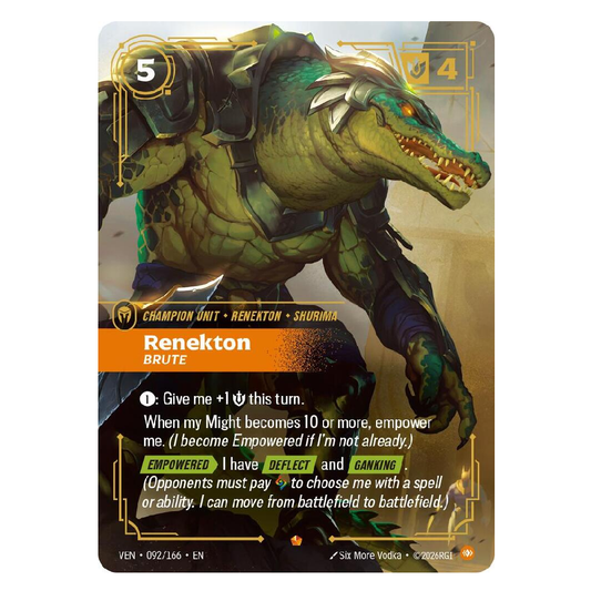 Renekton Brute - VEN 092/166 - Epic - 1st Edition