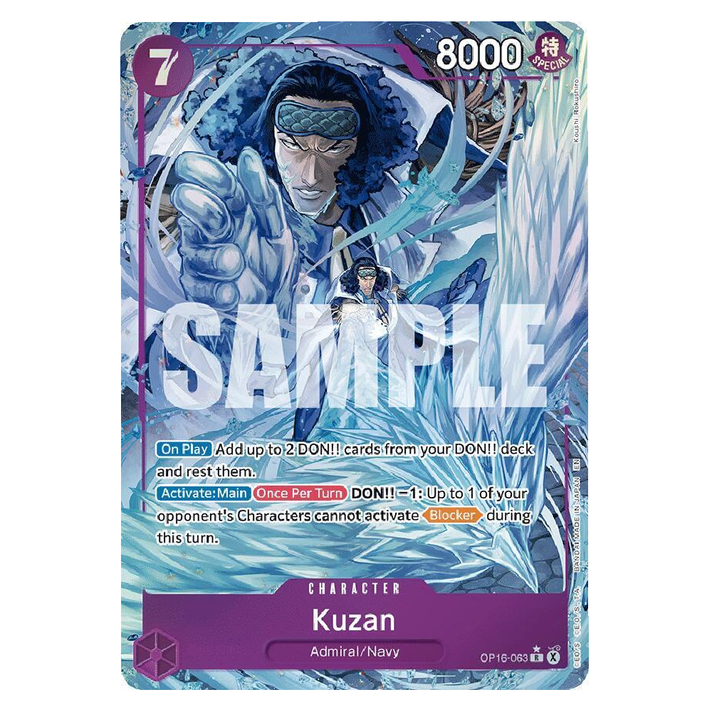 Kuzan (Alt Art) - OP16-063 - R - 1st Edition