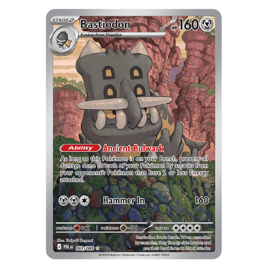 Bastiodon - PBL 093/084 - Illustration Rare - 1st Edition