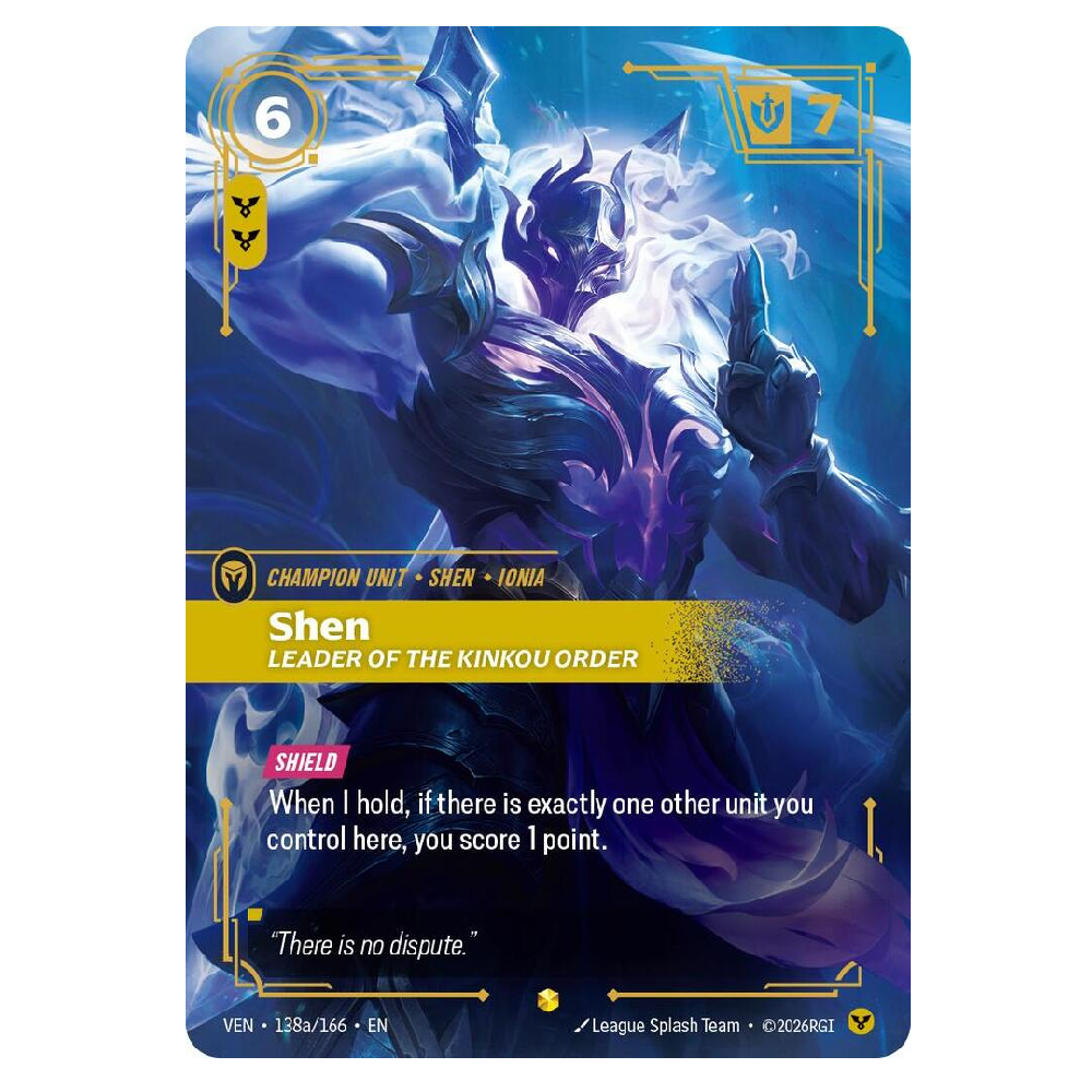 Shen Leader of the Kinkou Order (Alt Art) - VEN 138a/166 - Showcase - 1st Edition