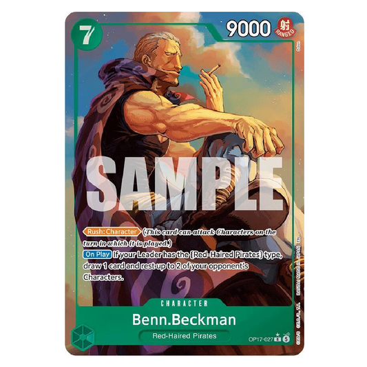 Benn.Beckman (Alt Art) - OP17-027 - R - 1st Edition