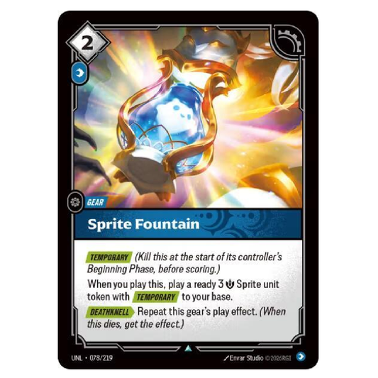 Sprite Fountain - UNL 078/219 - Uncommon - 1st Edition