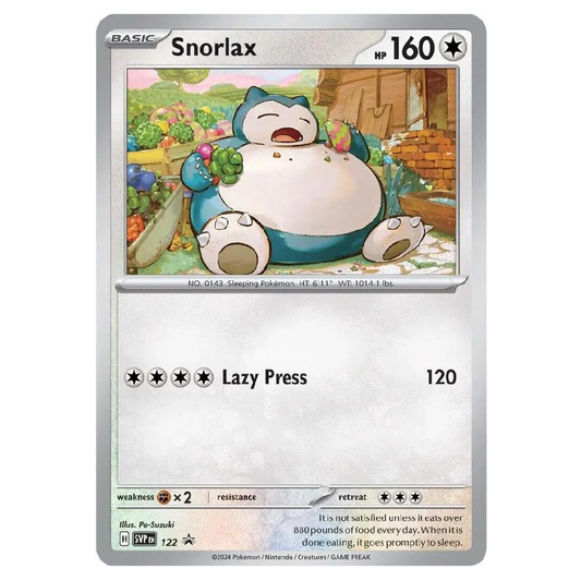 Snorlax - SVP 122 - Promo - 1st Edition