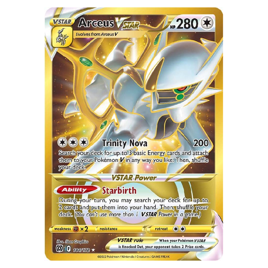 Arceus Vstar - 184/172 - Secret Rare - 1st Edition