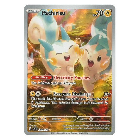 Pachirisu - SVI 208/198 - Illustration Rare - 1st Edition