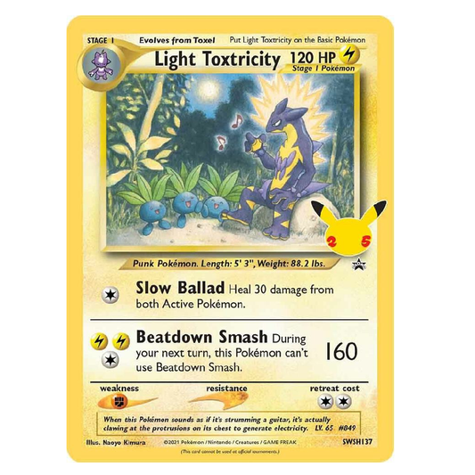 Light Toxtricity - SWSH137 - Promo - 1st Edition