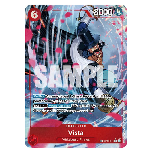 Vista (Treasure Rare) - OP16-011 - R - 1st Edition