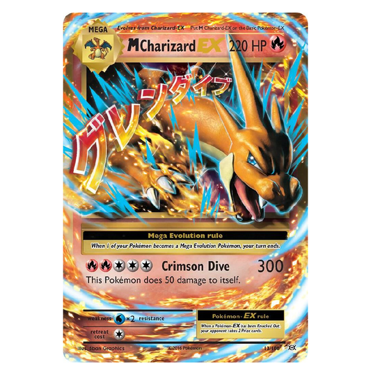 M Charizard EX - 13/108 - Ultra Rare - 1st Edition