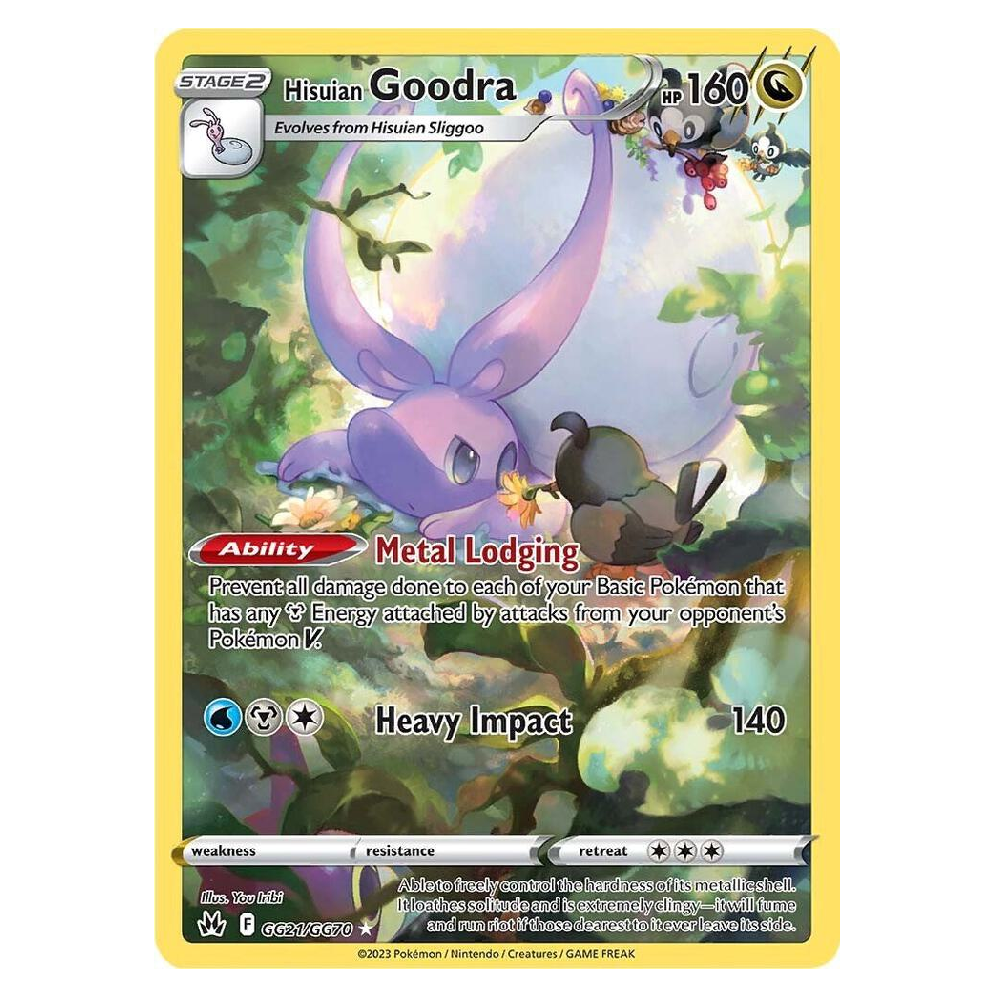 Hisuian Goodra - GG21/GG70 - Ultra Rare - 1st Edition