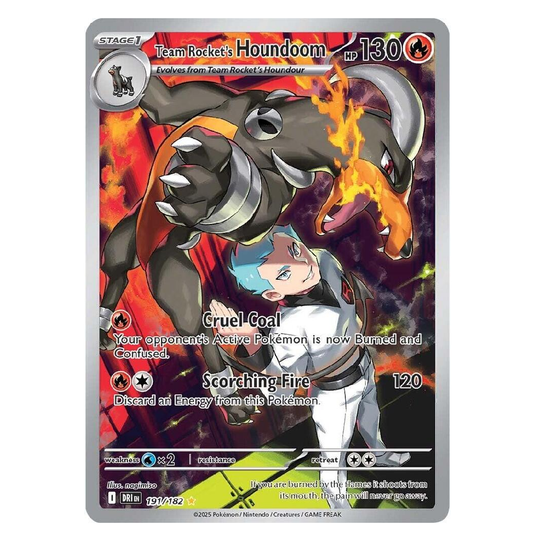 Team Rocket's Houndoom - DRI 191/192 - Illustration Rare - 1st Edition