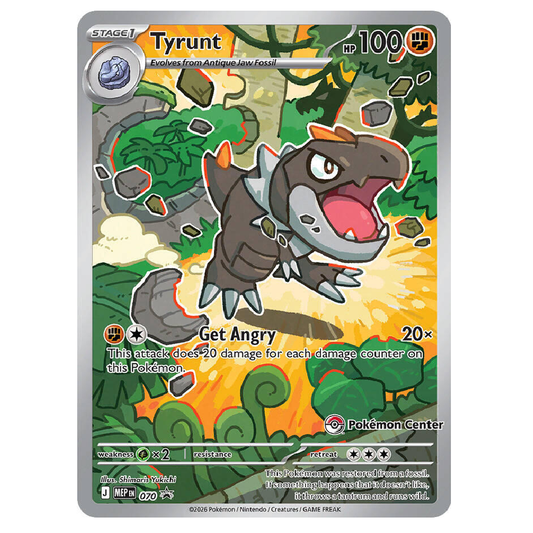 Tyrunt (Pokemon Center Exculsive) - MEP 070 - Promo - 1st Edition