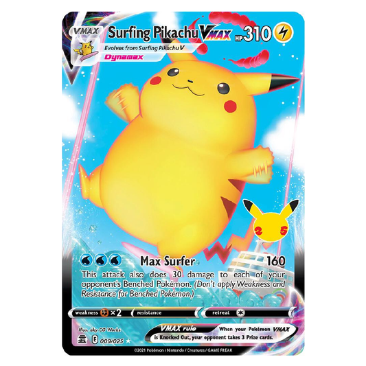 Surfing Pikachu Vmax - 009/025 - Ultra Rare - 1st Edition