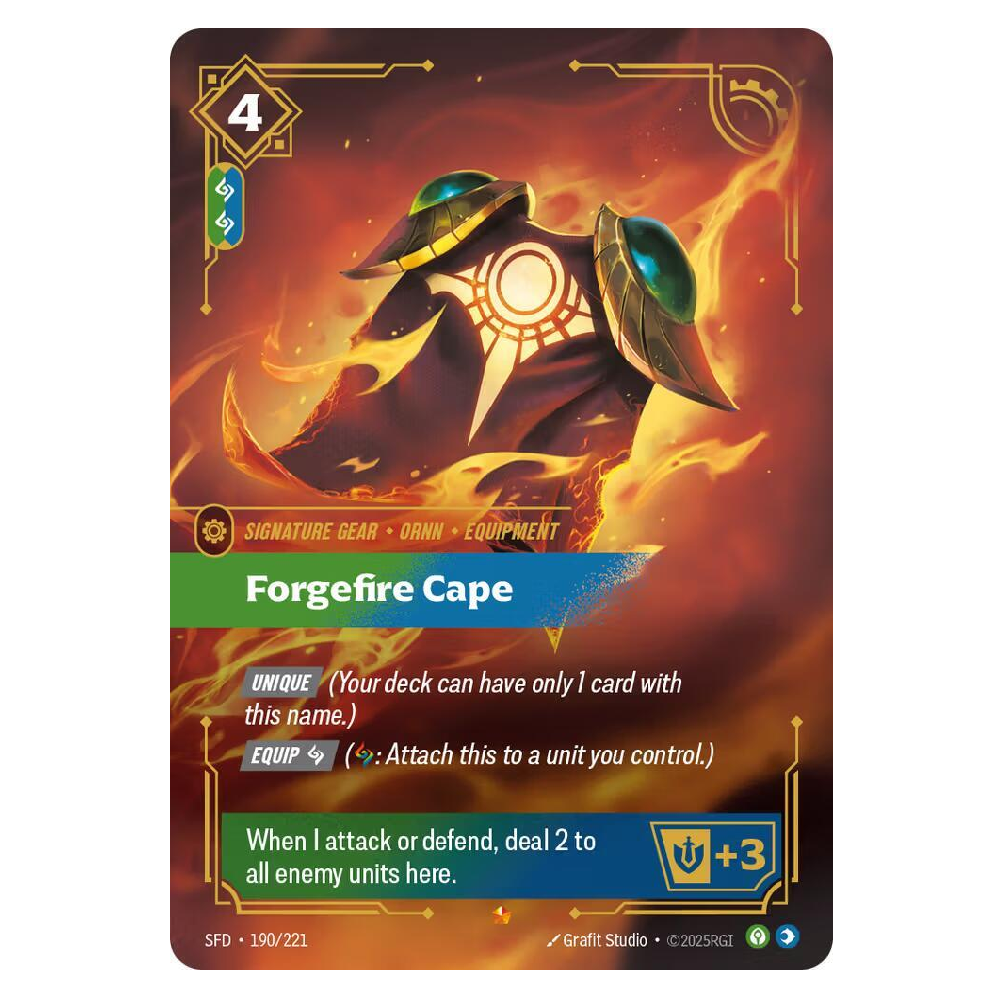 Ornn - Forgefire Cape - SFD 190/221 - Epic - 1st Edition