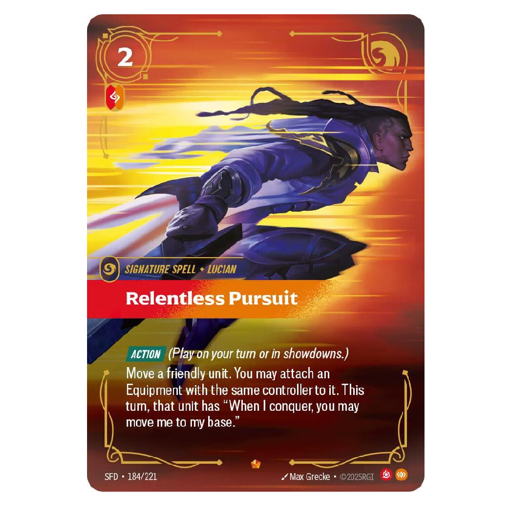 Lucian - Relentless Pursuit - SFD 184/221 - Epic - 1st Edition