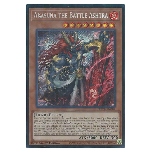 Akasuna the Battle Ashtra - BETB-EN009 - Secret Rare - 1st Edition