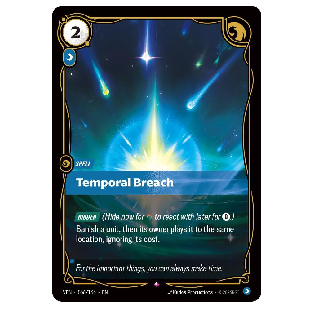 Temporal Breach - VEN 066/166 - Rare - 1st Edition