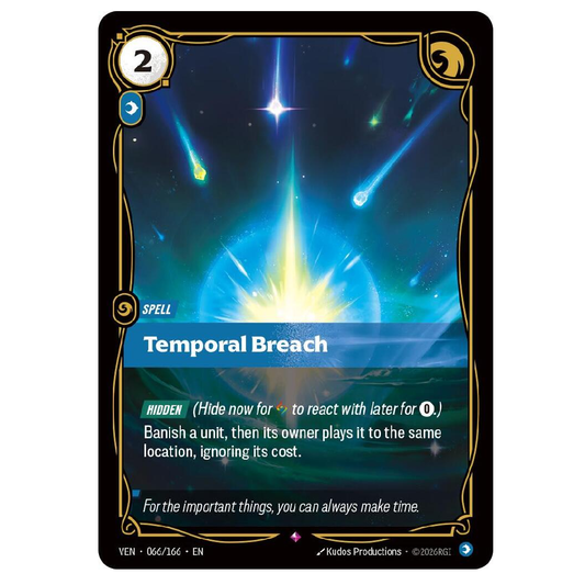 Temporal Breach - VEN 066/166 - Rare - 1st Edition