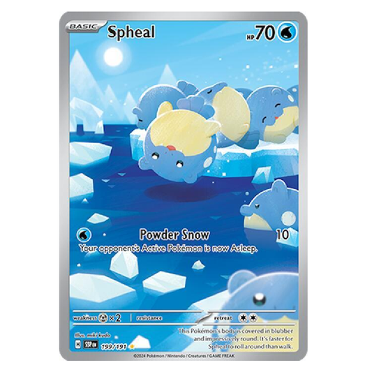 Spheal - SSP 199/191 - Illustration Rare - 1st Edition